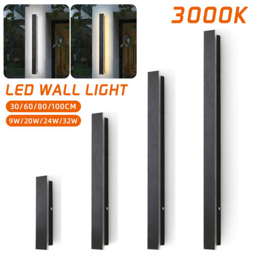 LED Wall Light Sconce Waterproof Outdoor Modern Lamp Exterior Lights Long Strip