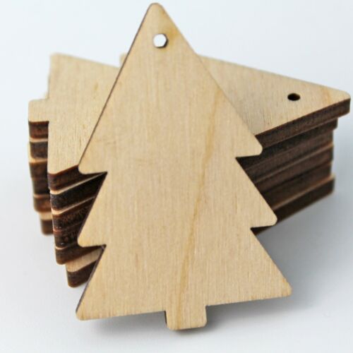 Christmas Tree Unfinished Wood Cutouts Earrings Jewelry Blanks Charms ALL SIZES