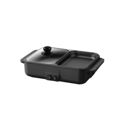 Non-Stick Electric Hot Pot BBQ Grill Smokeless Baking Pan