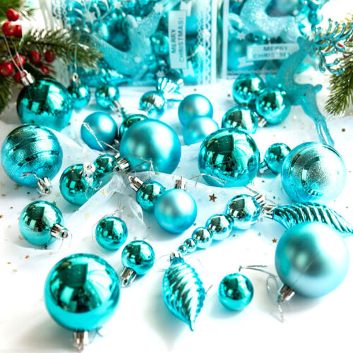 Christmas Glitter Ball Ornaments Xmas Tree Ball Hanging Party Decor