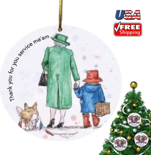 British Queen Elizabeth II Original Ornament Christmas Hanging Ornaments