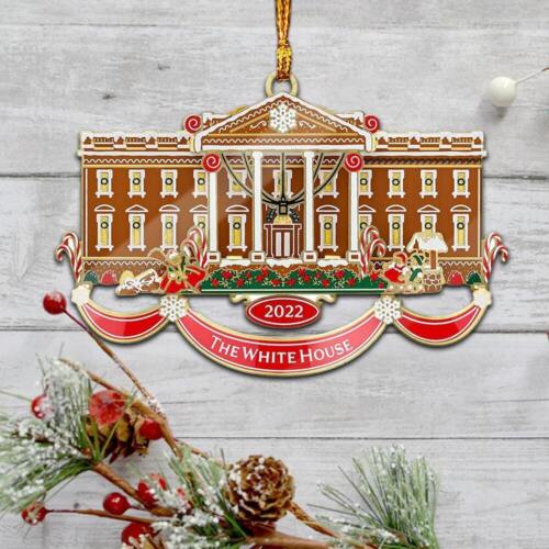 White House Christmas Ornament, Christmas Tree Hanging Pendant