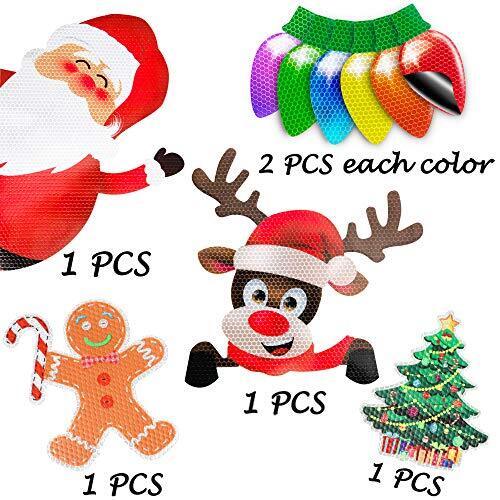 Christmas Car Refrigerator Decorations Reflective Bulb Light