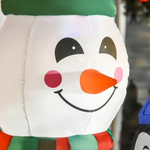 6' Light Up Inflatable Snowman  Penguin Christmas Lawn Decoration
