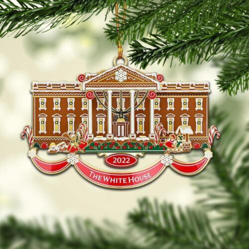 White House Christmas Ornament, Christmas Tree Hanging Pendant