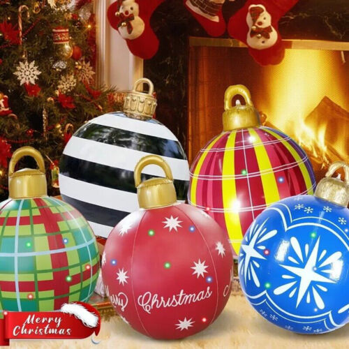 Christmas Inflatable Ball 60cm Home Decoration Balloon Outdoor Props Xmas Gifts