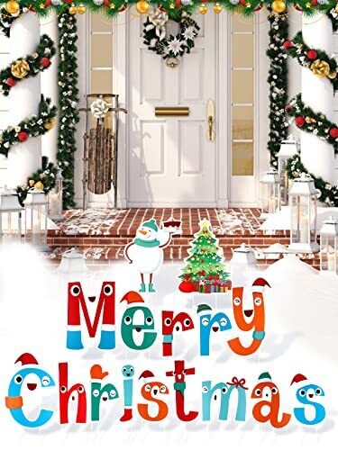 16 Pcs Merry Christmas Yard Signs, Outdoor Lawn Yard Signs with 32 Pcs