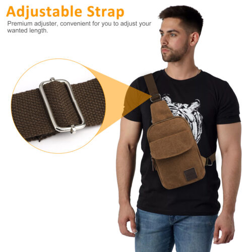 Men Sling Bag Cross Body Handbag Shoulder Pack Sports Travel Crossbody Backpack