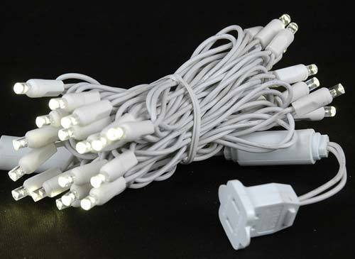 LED Warm White Wire Twinkling Christmas Holiday Lights 35 Bulbs 17FT