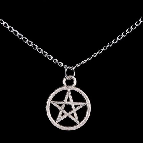 Pendant Necklace Pentagram Necklace Chain Necklace Jewelry Silver