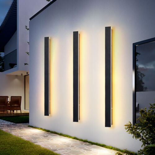 LED Wall Light Sconce Waterproof Outdoor Modern Lamp Exterior Lights Long Strip