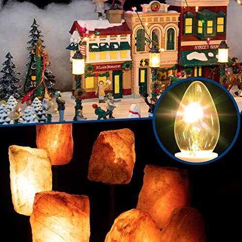 Blow Light Cord with Candle LED Light Bulb Christmas Village Accessories 6FT