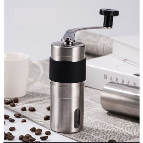 Manual Coffee Grinder Stainless Steel Ceramic Burr Portable Hand Crank Grinder