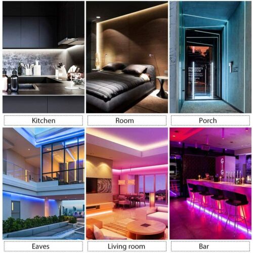 12V Flexible LED Strip Waterproof Sign Neon Lights Silicone Tube 1M 2M 3M 5M USA