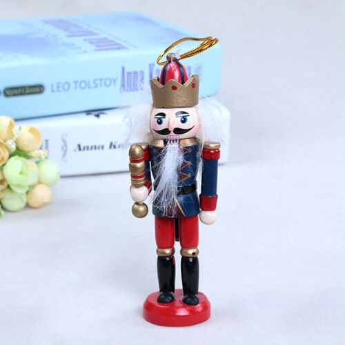 Christmas Nutcrackers Soldier Wooden Hanging Model Xmas Ornaments