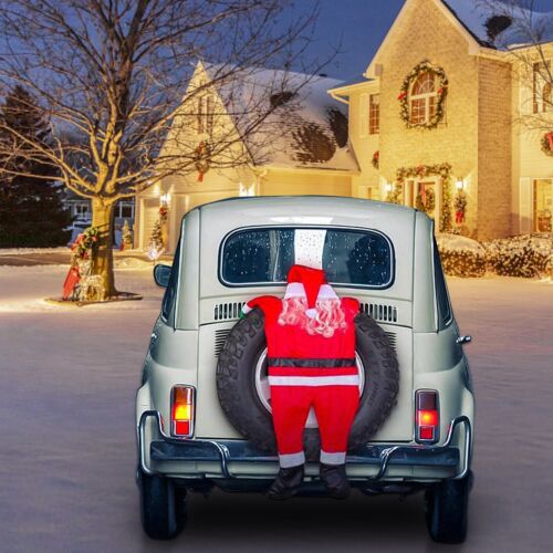 Christmas Hanging Santa Claus Decoration Yard Climbing Xmas Party Indoor Outdoor
