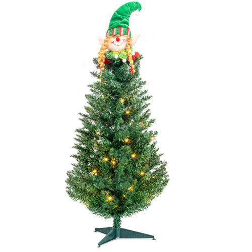 3ft LED Pre-lit Christmas Tree Artificial Tree with Santa Claus LED Lights