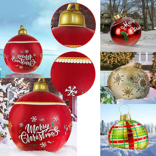 Christmas Inflatable Ball 60cm Home Decoration Balloon Outdoor Props Xmas Gifts