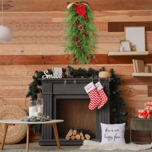 Christmas Wreath Garland for Front Door Wall Window Christmas Decorations Decor