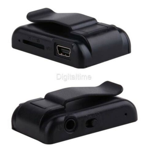 Fashion Clip Mini USB MP3 Music Media Player Micro SD TF Card Up to 32GB Black