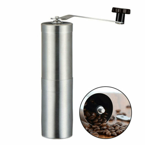 Manual Coffee Grinder Stainless Steel Ceramic Burr Portable Hand Crank Grinder