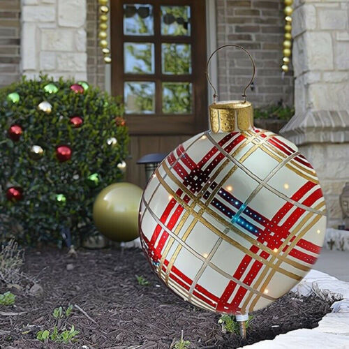 Christmas Inflatable Ball 60cm Home Decoration Balloon Outdoor Props Xmas Gifts