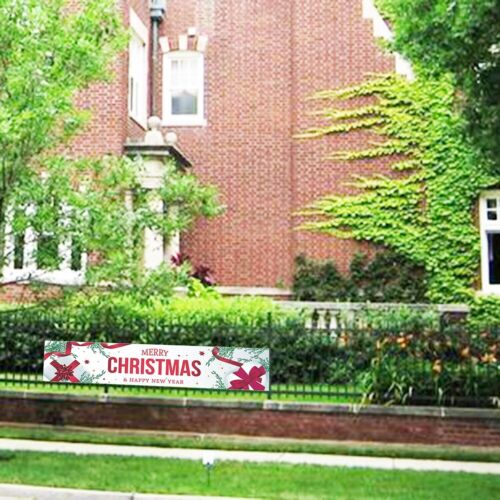 6ft Merry Christmas Banner Sign Santa Claus Xmas Outdoor Garden Decoration