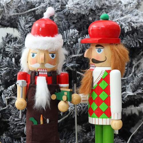 Wooden Nutcracker Walnut Puppet Golfer/Tool Man For Children Kids Gifts