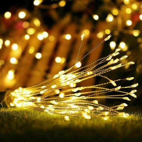 150 LED Hanging Firework LED Fairy String Light 8 Modes Remote Christmas Party