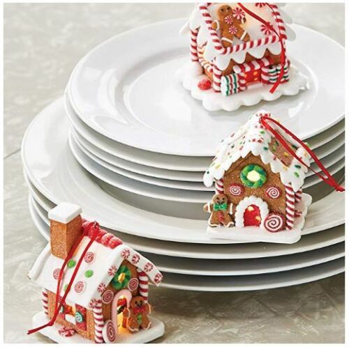 Gingerbread House LED Light Christmas Ornaments Decoration