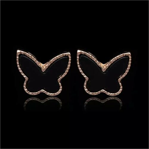 Fashion Earrings Jewelry Delicate Elegant Temperament Black Butterfly Cute