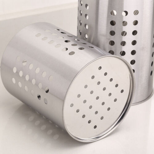 Stainless Steel Utensil Holder Organizer Container Kitchen Flatware Tool Storage