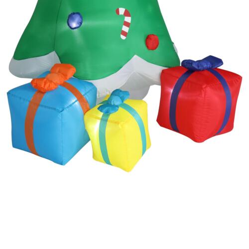 8FT Tall Christmas Inflatables Tree Decorations Outdoor Blow up Yard Party Decor