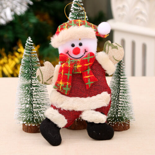 Christmas Decorations Hanging Doll Home Xmas Tree Ornaments Santa Claus Elk