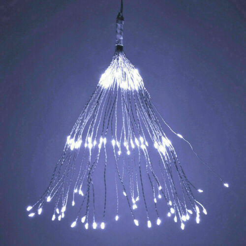 150 LED Hanging Firework LED Fairy String Light 8 Modes Remote Christmas Party