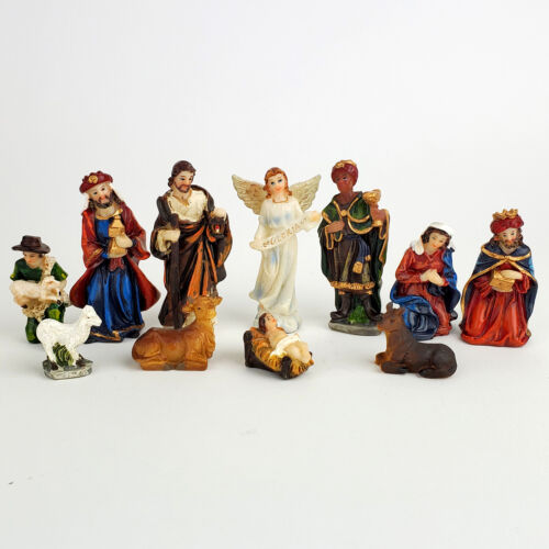 Christmas Nativity Scene Set Baby Jesus 3" 11 PC