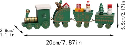 Christmas Wooden Train Ornament New Decoration Merry Christmas Home Xmas Gifts