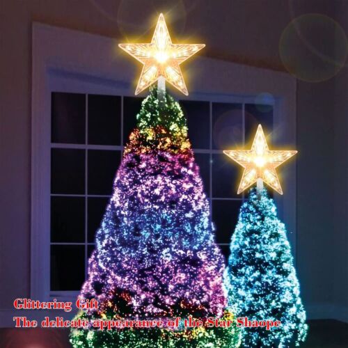 Large Christmas Tree Topper Star Warm White Light Christmas Tree Decorations