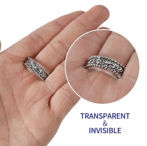 8 Pcs Ring Size Adjuster Invisible Clear Ring Sizer Jewelry Fit Reducer Guard