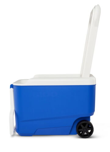 38 qt. Ice Chest Cooler with Wheels, Blue