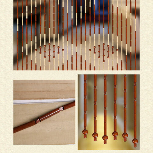 Bamboo Wood Bead Curtain Blind Fly Screen