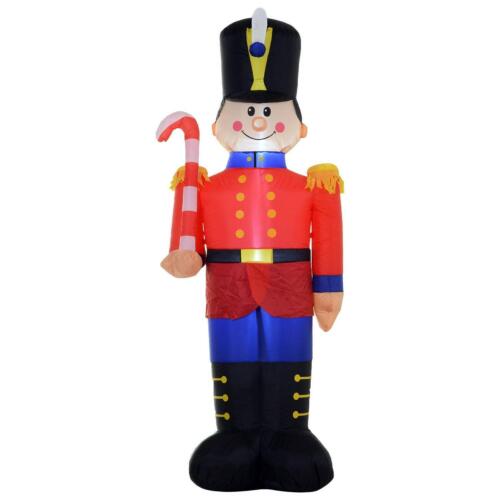 Inflatable Nut Cracker Blow-Up Toy Soldier LED Christmas Yard Decoration 6 FT