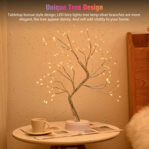 LED Tabletop Bonsai DIY Fairy Lights Tree Lamp