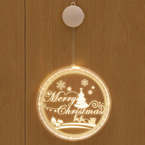 Christmas Decor Window Light Backdrop String Lights Battery Power Outdoor Decors