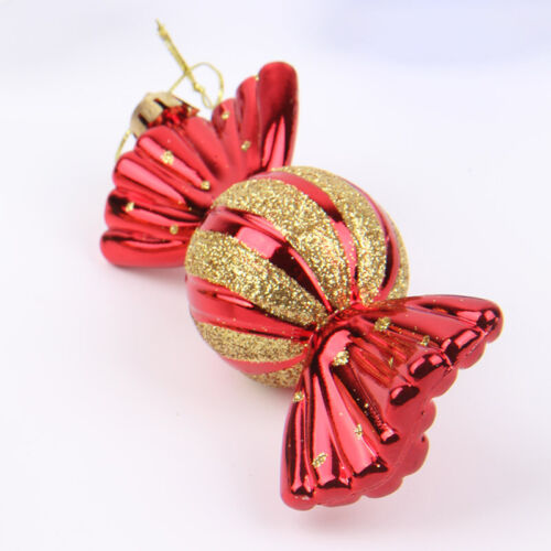 Christmas Glitter Ball Ornaments Xmas Tree Ball Hanging Party Decor