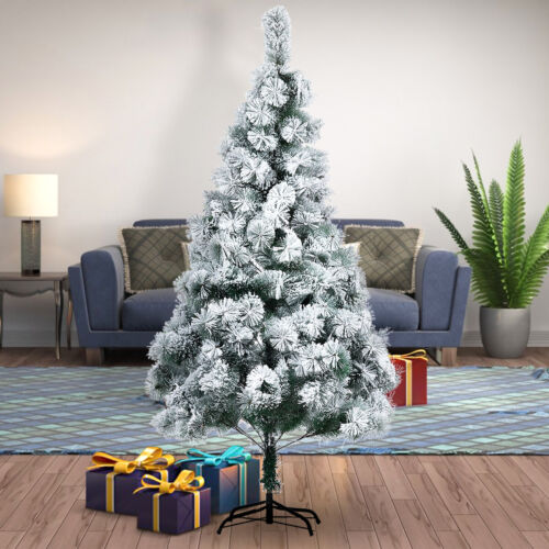 7FT Christmas Tree Snow Flocked Artificial PVC Pine Trees