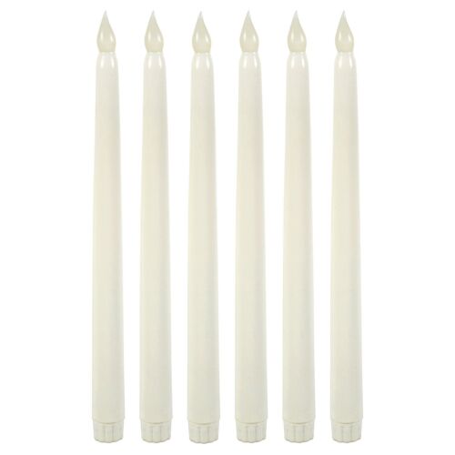 LED Candle Sets Flickering Taper Faux Wax Color Change Options w/ Remote