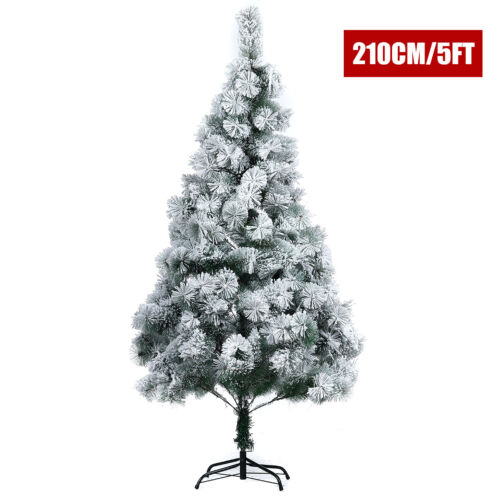 7FT Christmas Tree Snow Flocked Artificial PVC Pine Trees