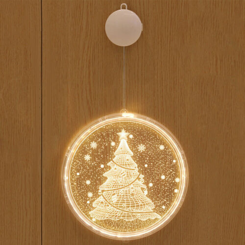 Christmas Decor Window Light Backdrop String Lights Battery Power Outdoor Decors