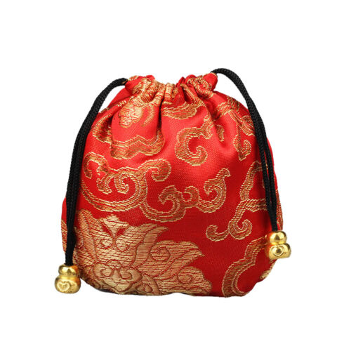 16~32 Silk Brocade Jewelry Pouch Bag Drawstring Coin Purse Gift Bag Value Set